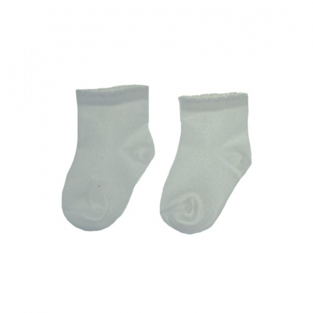 Sosete bebelusi si copii - Sosete pentru fete Milusie 134403-5-6 cm, Crem