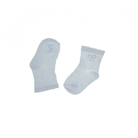Sosete pentru fete Milusie Princessa 134557-15-16 cm, Alb [2]