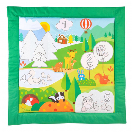 Covorase si centre de joaca - Covor de colorat 80 x 80 cm Chicco 138968, Multicolor