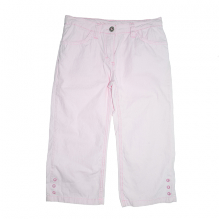 Pantaloni scurti si colanti 3/4 - Pantaloni 3/4 din blug pentru fete Wenice WNCAT55053-2-02, Roz