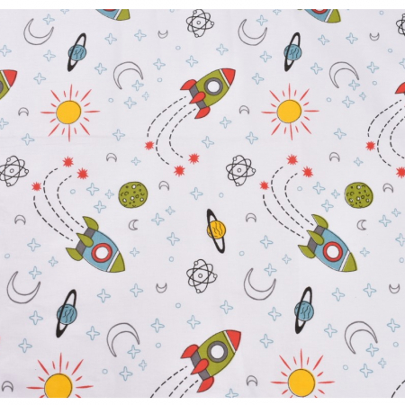 Cearsaf cu elastic pentru patut 120 x 60 cm Mini Junior VLC-5, Multicolor [2]