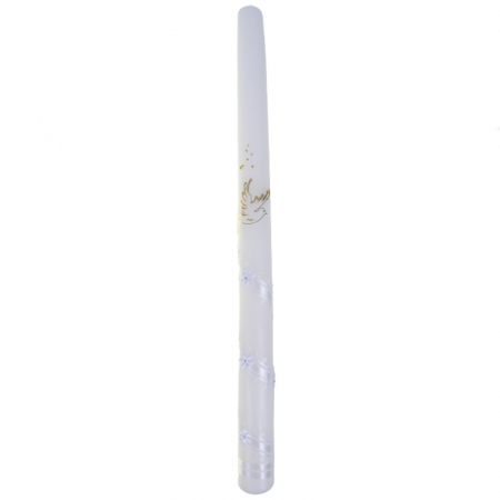 Lumanari botez - Lumanare pentru botez 40 cm x 3 cm Mini Junior LB-123A, Alb