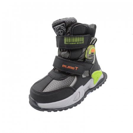 Ghete si cizme baieti - Cizme imblanite pentru baieti Tom Miki C-T77-00456, Negru