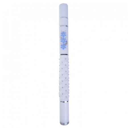 Lumanari botez - Lumanare pentru botez 40 cm x 3 cm Mini Junior LB-123B, Alb