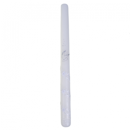 Lumanari botez - Lumanare pentru botez 40 cm x 3 cm Mini Junior LB-123D, Alb