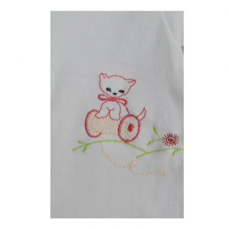 Salopeta de vara pentru fete Mini Junior 25-62A-62 cm, Alb [2]