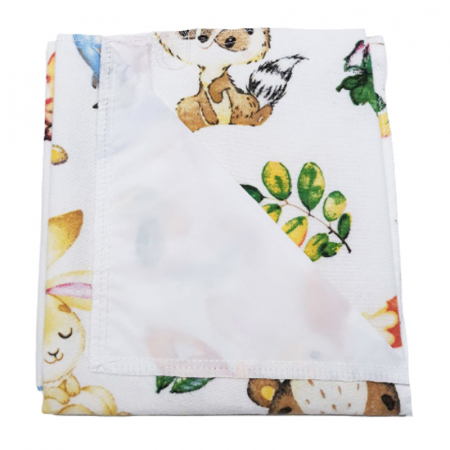 Aleze si chilotei scutec - Aleza impermeabil 50 x 60 cm pentru bebelusi Mini Junior 097335-02, Multicolor