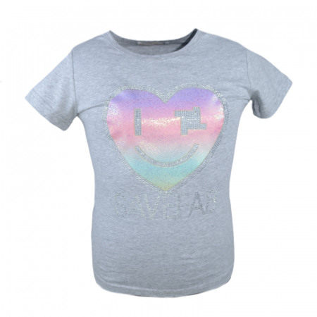 Tricouri fete - Tricou pentru fete Happy House HH-370B, Gri