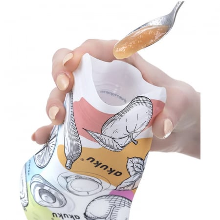 Punga reutilizabila pentru mancare copii Akuku A0056, Multicolor [5]