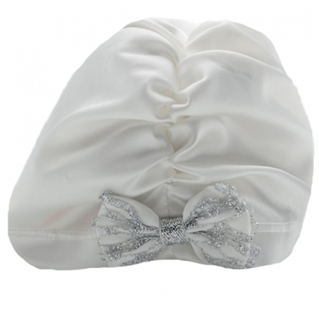 Caciuli fete - Turban pentru fete Piticot SCC-74, Alb