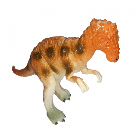 Joaca, activitati si ambalaje - Figurina dinozaur Pachycephalosaurus 16 cm Unikatoy 236002-4, Portocaliu