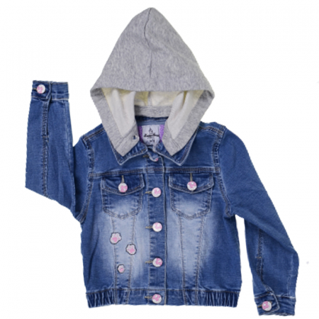 Geci primavara-toamna - Geaca de blugi pentru fete Happy House PPS-436A, Albastru