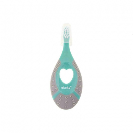 Periute dinti - Periuta de dinti cu capac de protectie Akuku A0157, Turcoaz