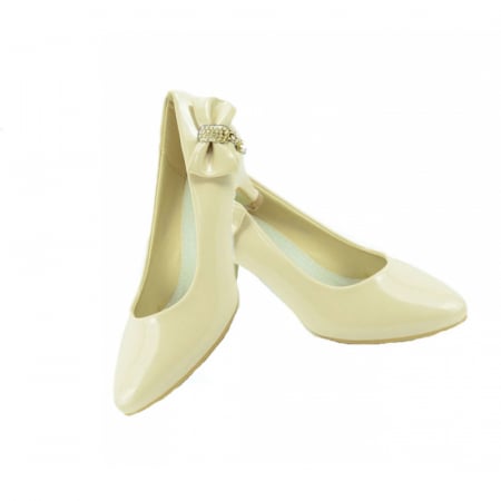 Pantofi cu toc pentru fete MRS M12081S, Crem [2]