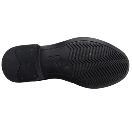 Cizme imblanite din piele pentru fete Mini Junior GPPF-123, Negru [1]