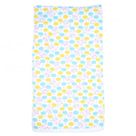 Paturici si pleduri bebelusi - Pled bumbac cu 2 straturi 80 x 70 cm Mini Junior PMJPC-08, Multicolor