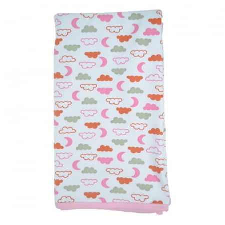 Paturici si pleduri bebelusi - Pled bumbac cu 2 straturi 80 x 70 cm Mini Junior PMJPC-06, Multicolor