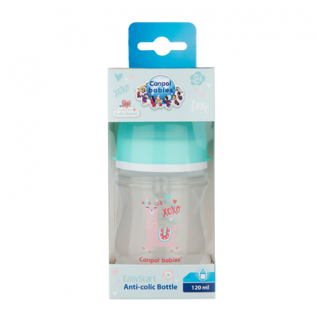 Biberon din polipropilena cu tetina din silicon 120 ml 0+ luni Canpol Babies 35/220T [4]