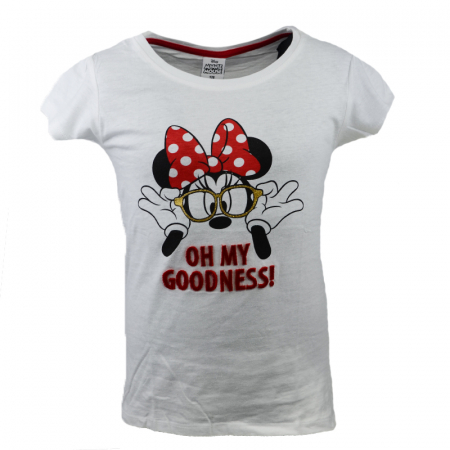 Tricouri fete - Tricou pentru fete E Plus M Minnie Mouse 366379-98, Alb