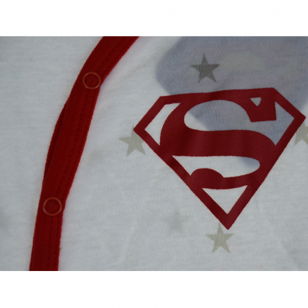 Salopeta cu maneca lunga pentru baieti E Plus M Disney Superman 381730-86, Alb [2]