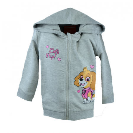 Hanorace - Hanorac cu maneca lunga pentru fete E Plus M Paw Patrol 383659-68-74, Gri