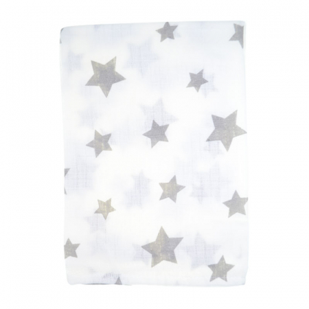 Paturici si pleduri bebelusi - Paturica muselina din bumbac pentru bebelusi 75 x 55 cm Mini Junior FNTMJ-C, Multicolor