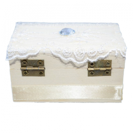 Cutie de botez 9 x 5,5 x 5 cm Mini Junior MU16, Crem [1]