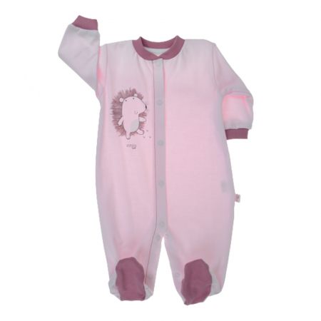 Salopete bebelusi fete - Salopeta cu maneca lunga pentru fete Koala Baby 08-674A-62, Roz