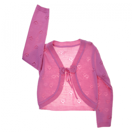 Îmbrăcăminte fete - Cardigan cu maneca lunga pentru fete Mini Junior CPFML-534-146, Roz