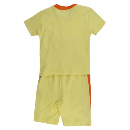 Compleu 2 piese de vara pentru baieti Mini Junior 32-36G-62-68 cm, Galben [1]
