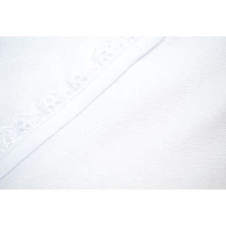 Prosop cu gluga 80 x 65 cm Mini Junior PG-B, Alb [1]