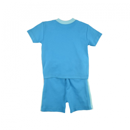 Compleu 2 piese de vara pentru baieti Mini Junior 6-32A-62-68 cm, Albastru [1]