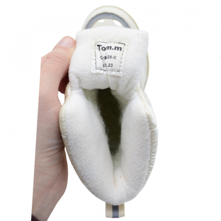 Cizme imblanite pentru fete Tom Miki C-T9528-E-27, Crem [4]