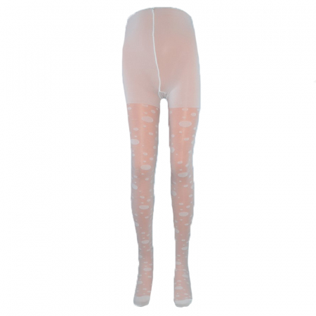 Îmbrăcăminte fete - Dres 20 DEN pentru fete Petra-Elisa Evelina 000435, Alb