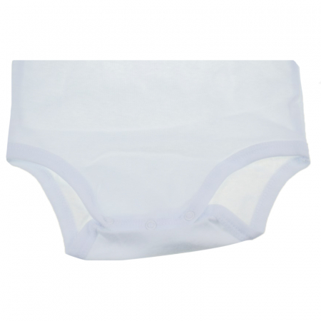 Body cu maneca lunga pentru baieti Pifou Model 6 ML6-A10, Alb [1]