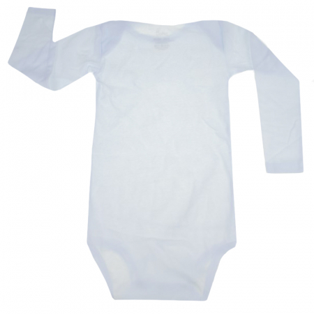 Body cu maneca lunga pentru copii Pifou Model 6 ML6-A11, Alb [1]