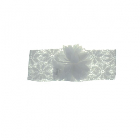 Accesorii par fetite - Bentita pentru fete OEM 656616-36 cm, Alb
