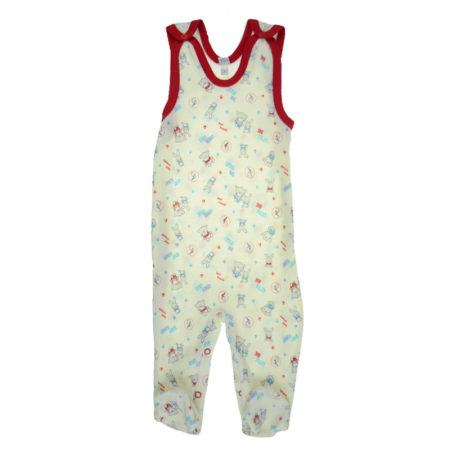 Salopete bebelusi fete - Salopeta fara maneci pentru fete Koala Bobas Fashion 1811GM-74, Multicolor