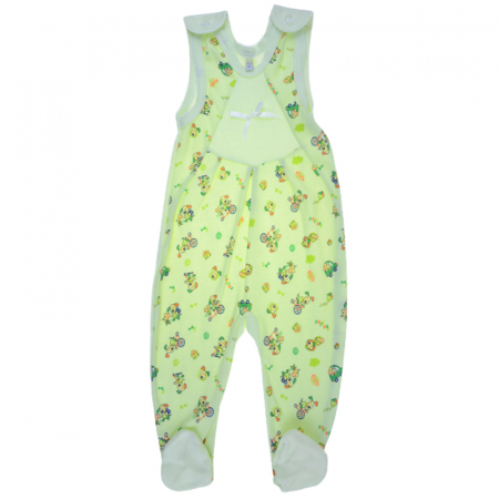 Salopete bebelusi fete - Salopeta fara maneci pentru fete Koala Bobas Fashion 827-TY-80, Verde