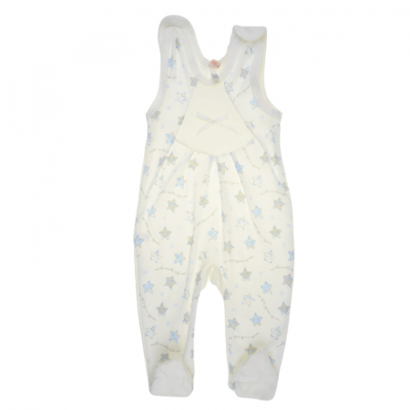 Îmbrăcăminte băieți - Salopeta fara maneci pentru baieti Koala Bobas Fashion 826-CR-86, Crem