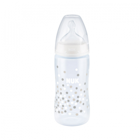 Biberoane si tetine - Biberon cu tetina din silicon 300 ml 0-6 luni Nuk First Choice+ 741926A1