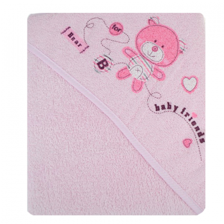Prosoape - Prosop 80 x 80 cm pentru fete DuetBaby 743156-1, Roz