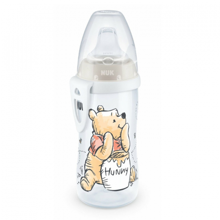 Biberoane si tetine - Biberon cu cioc din silicon 300 ml 12 luni Nuk First Choice Disney Active Cup 751101