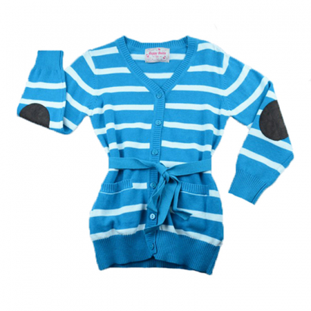 Îmbrăcăminte fete - Cardigan maneca lunga pentru fete Happy House BL-121A, Albastru