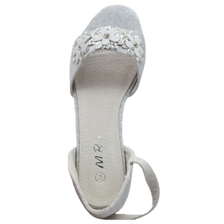 Sandale cu toc pentru fete MRS M822-31, Argintiu [3]