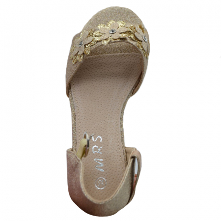Sandale cu toc pentru fete MRS M822A-31, Auriu [3]