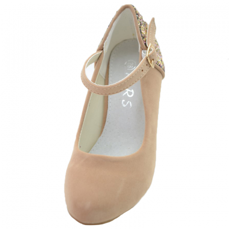 Pantofi cu toc pentru fete MRS R1502-25, Bej [1]