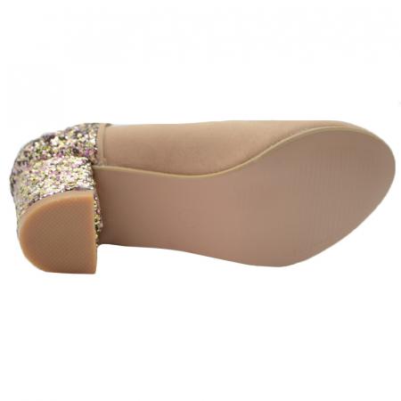 Pantofi cu toc pentru fete MRS R1502-25, Bej [2]