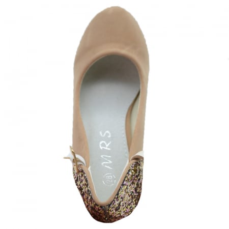 Pantofi cu toc pentru fete MRS R1502-25, Bej [3]