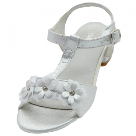 Sandale cu toc pentru fete MRS R2021-25, Argintiu [1]